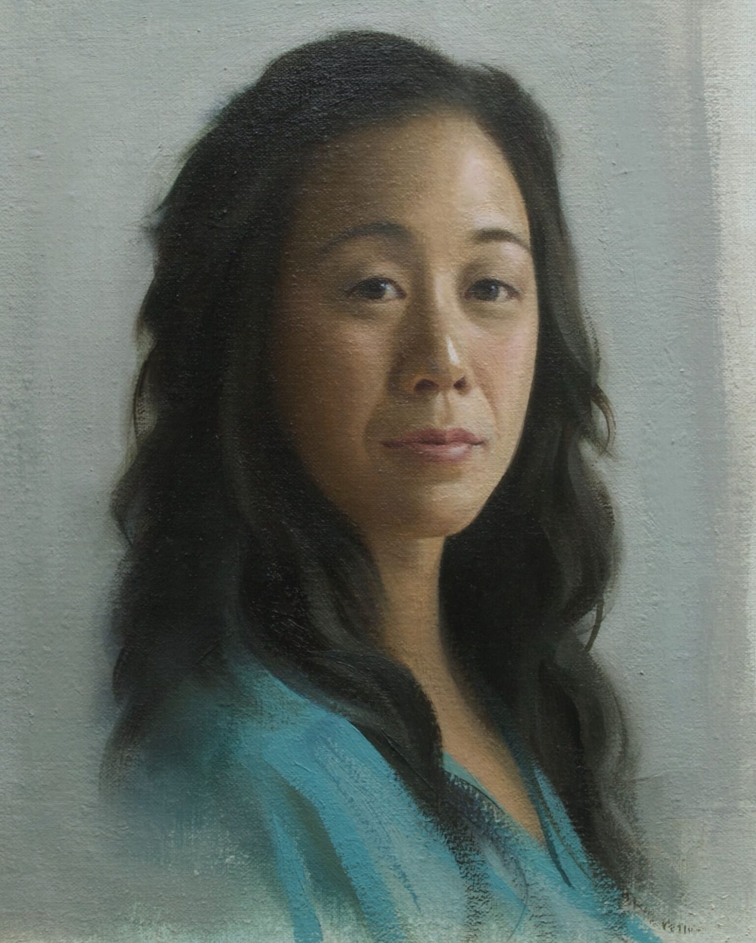 A woman’s portrait painting