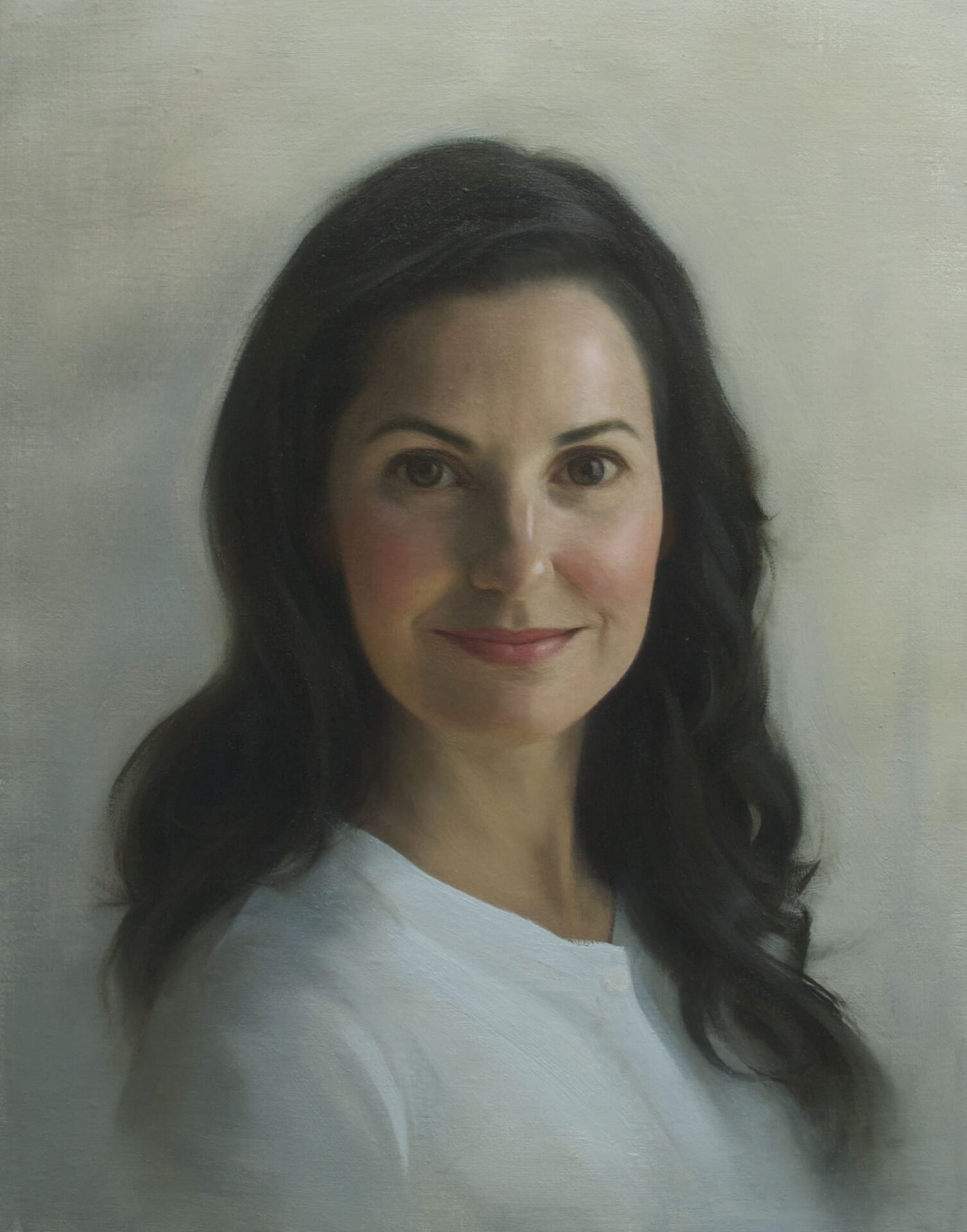 A beautiful woman’s portrait painting