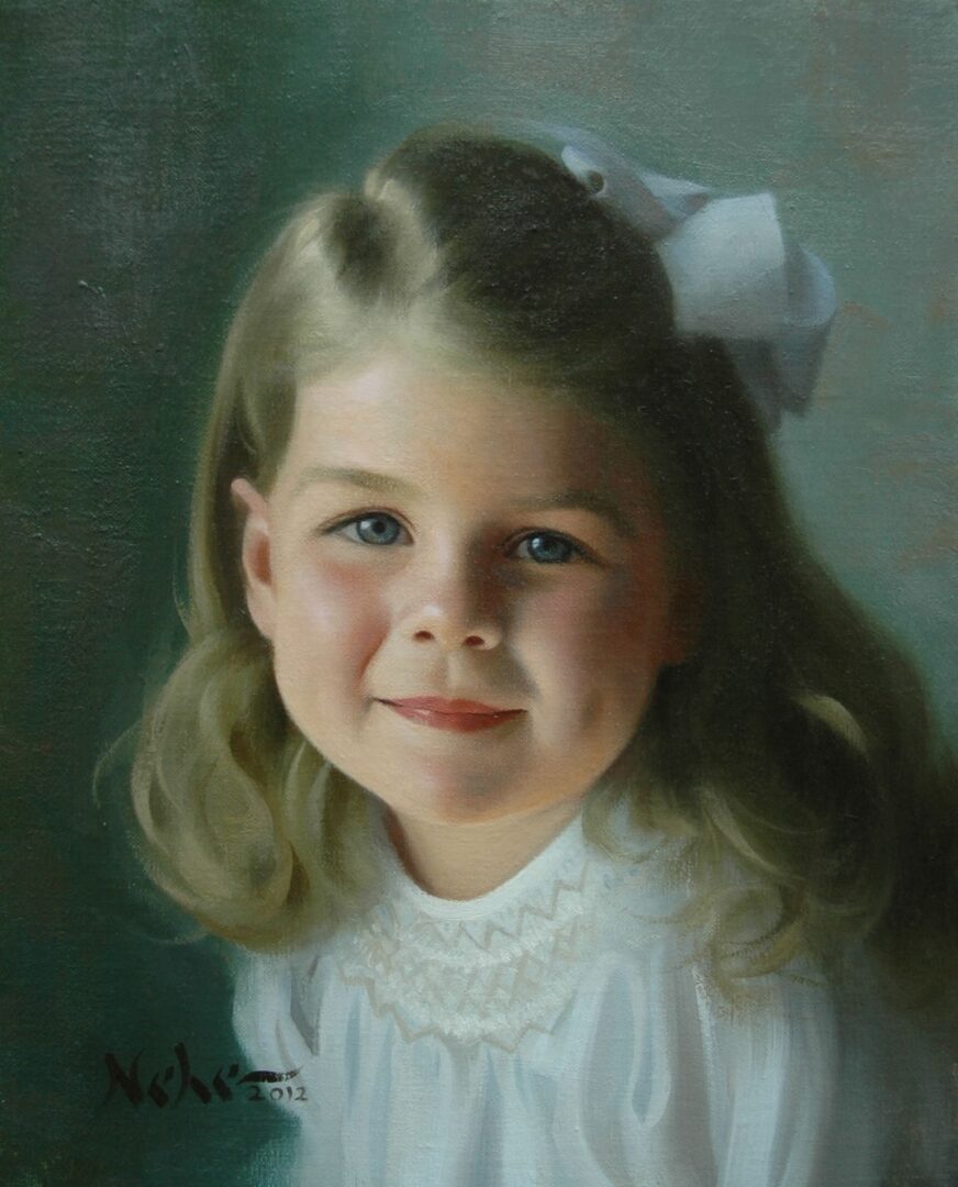 A young girl’s portrait