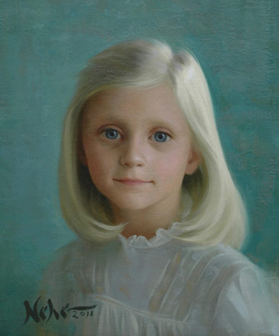 A girl’s portrait painting