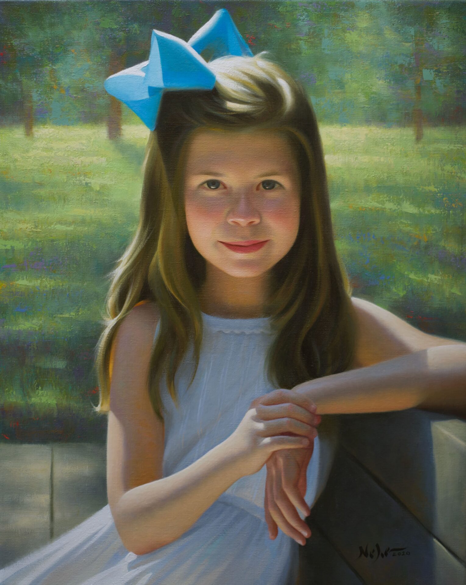 A young girl’s portrait