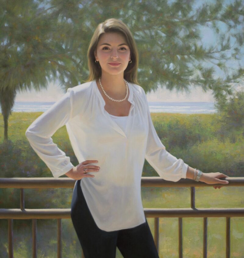 Portrait painting of Cabell by artist Brian Neher www.BrianNeher.com